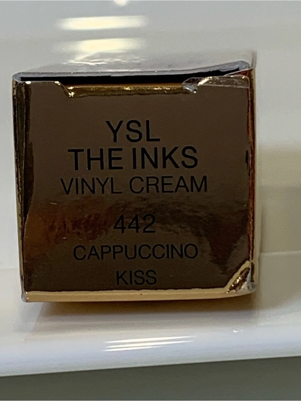 YSL The Inks Vinyl Cream Lipstick 442 Cappuccino Kiss Limited Edition
